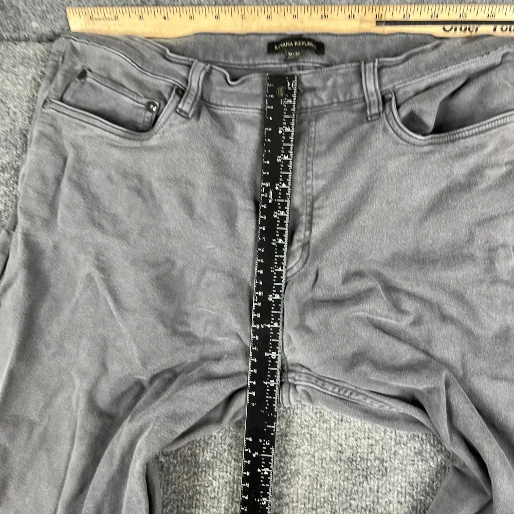 Banana Republic Pants‎ Mens Size 36x32 Gray Slim Fit Cotton Stretch Casual Chino